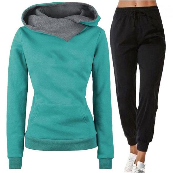 women's two piece pants winter loose lapel hooded tracksuit women solid color pullovers and sports trousers set skin friendly casual jo, White
women's two piece pants winter loose lapel hooded tracksuit women solid color pullovers and sports trousers set skin friendly casual jo, White