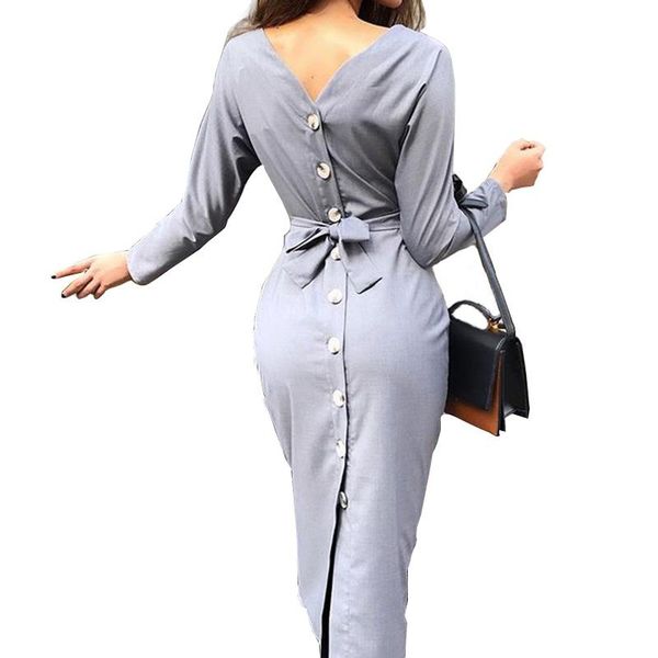 casual dresses u-swear autumn women slim dress ladies long sleeve with button elegant robe femme vestidos, Black;gray
casual dresses u-swear autumn women slim dress ladies long sleeve with button elegant robe femme vestidos, Black;gray