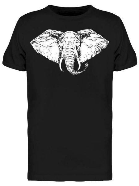 african elephant. head sketch tee men's -image by shutterstock, White;black
african elephant. head sketch tee men's -image by shutterstock, White;black