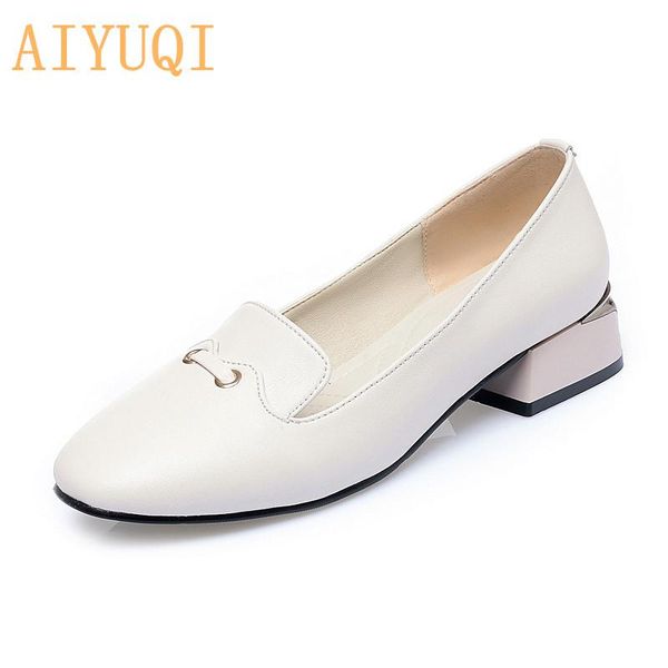 dress shoes aiyuqi women's spring 2021 genuine leather ladies square head profession heel work fashion women, Black
dress shoes aiyuqi women's spring 2021 genuine leather ladies square head profession heel work fashion women, Black