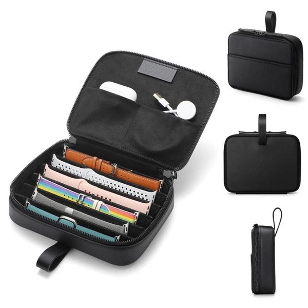 watch boxes & cases atch band organizer case pouch portable travel storage bag wwatchband strap box 875b, Black;blue
watch boxes & cases atch band organizer case pouch portable travel storage bag wwatchband strap box 875b, Black;blue