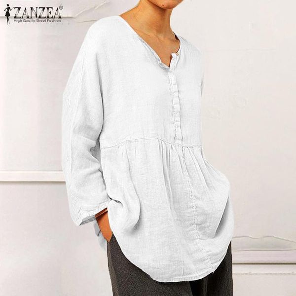 women's blouses & shirts office work shirt autumn long sleeve o neck blouse women casual cotton ruffle chemise oversized vintage top, White
women's blouses & shirts office work shirt autumn long sleeve o neck blouse women casual cotton ruffle chemise oversized vintage top, White