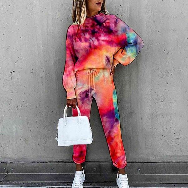tracksuit letters print/tie dye sports suit women long sleeve blouse pockets drawstring pants outfit for spring/autumn, Black;white
tracksuit letters print/tie dye sports suit women long sleeve blouse pockets drawstring pants outfit for spring/autumn, Black;white