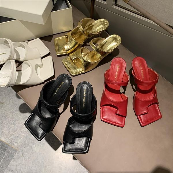 slippers 2021 spring and summer net red style square head clip toe thin heel high heels, Black
slippers 2021 spring and summer net red style square head clip toe thin heel high heels, Black