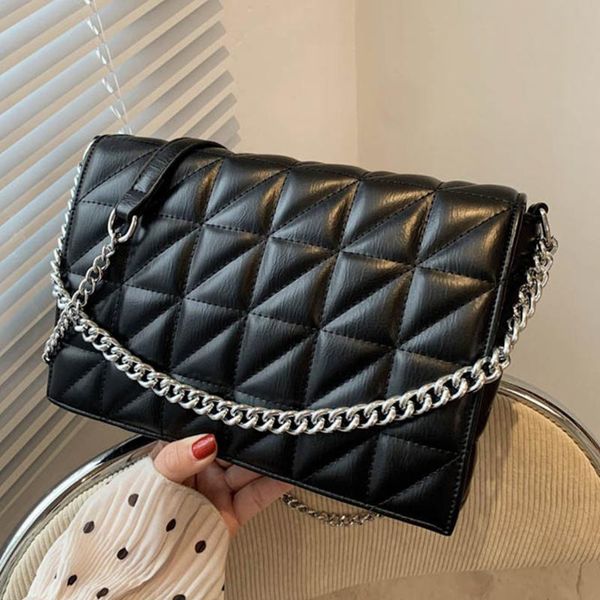 evening bags fashion plaid chain shoulder for women 2021 pu leather square flap bag brand designer female messenger
evening bags fashion plaid chain shoulder for women 2021 pu leather square flap bag brand designer female messenger