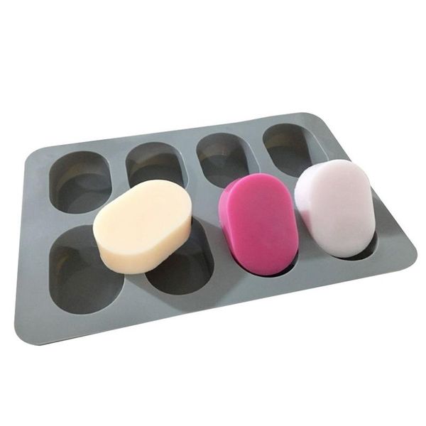 craft tools 8 cavity 6.5cm oval silicone soap mold for handmade diy making molds food grade form loaf mould
craft tools 8 cavity 6.5cm oval silicone soap mold for handmade diy making molds food grade form loaf mould