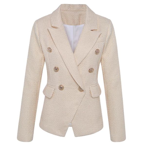 fashion 2021 classic designer blazer jacket women's lion metal buttons double breasted gold outer suits & blazers, White;black
fashion 2021 classic designer blazer jacket women's lion metal buttons double breasted gold outer suits & blazers, White;black