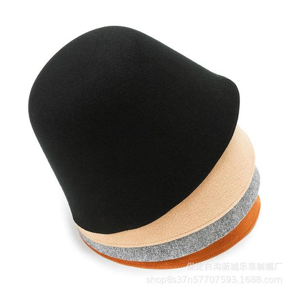 bucket hat autumn and winter hat women's basin wool buet seamless solid color fisherman's personality fashion beret, Blue;gray
bucket hat autumn and winter hat women's basin wool buet seamless solid color fisherman's personality fashion beret, Blue;gray