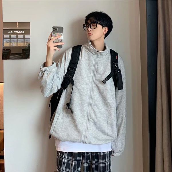 mens sweater cardigan sweater men's spring and autumn trend loose stand collar coat student versatile korean sports casual, Black
mens sweater cardigan sweater men's spring and autumn trend loose stand collar coat student versatile korean sports casual, Black