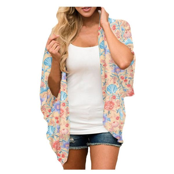 women's blouses & shirts fashion chiffon cardigan blouse loose floral kimono bikini cover up casual ladies female women short sleeve b, White
women's blouses & shirts fashion chiffon cardigan blouse loose floral kimono bikini cover up casual ladies female women short sleeve b, White