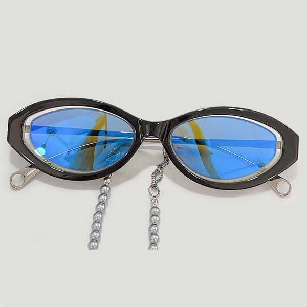 sunglasses vintage oval women retro with pearl chain mirror sun glasses brand for female, White;black
sunglasses vintage oval women retro with pearl chain mirror sun glasses brand for female, White;black