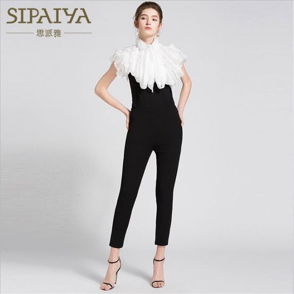 women's jumpsuits & rompers sipaiya solid black women pencil pants ankle length slim patchwork office lady party jumpsuit fashion trous, Black;white
women's jumpsuits & rompers sipaiya solid black women pencil pants ankle length slim patchwork office lady party jumpsuit fashion trous, Black;white