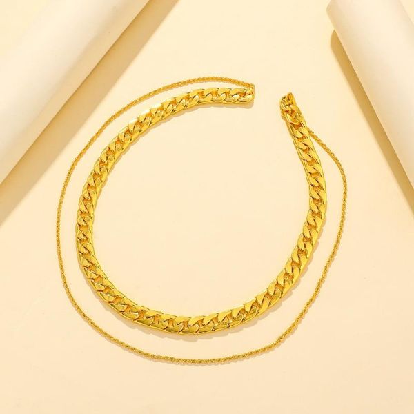 chains yaologe 316l stainless steel 2021 pendants for women 2 layer gold color geometric necklaces chain choker fashion party jewelry, Silver
chains yaologe 316l stainless steel 2021 pendants for women 2 layer gold color geometric necklaces chain choker fashion party jewelry, Silver