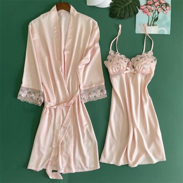 women's lace trim wedding lady robe suit loose satin bride bridesmaid kimono bathrobe gown mini sleepwear rayon intimate lingerie 285h, Black;red
women's lace trim wedding lady robe suit loose satin bride bridesmaid kimono bathrobe gown mini sleepwear rayon intimate lingerie 285h, Black;red