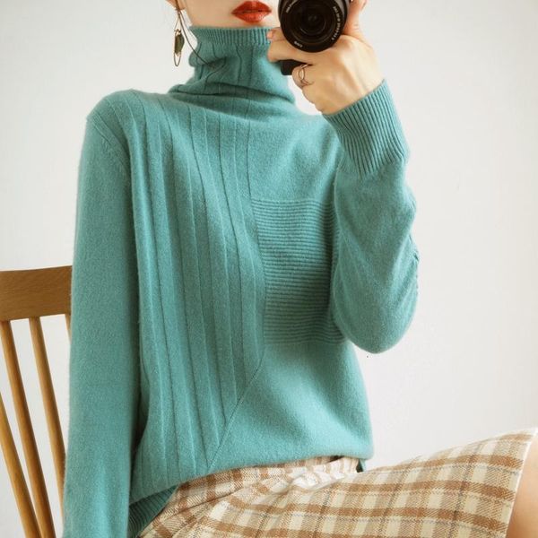 Women's Sweaters 100% Pure Wool Sweater Turtleneck Thicken Pullover Fashion Knitted Fall Winter Large Size ZSKD, White;black
Women's Sweaters 100% Pure Wool Sweater Turtleneck Thicken Pullover Fashion Knitted Fall Winter Large Size ZSKD, White;black
