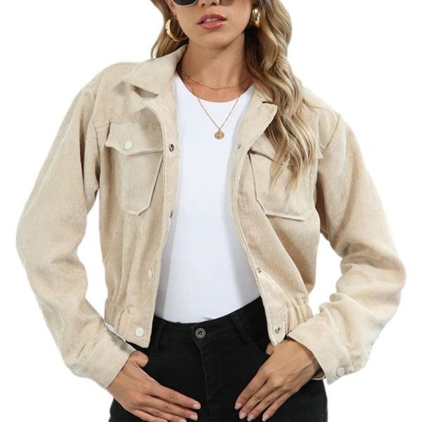 women's jackets women solid color short coat long sleeve lapel neck button-up cropped for spring, fall, Black;brown
women's jackets women solid color short coat long sleeve lapel neck button-up cropped for spring, fall, Black;brown