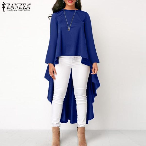 women's blouses & shirts zanzea casual long sleeve blouse oversize womens solid high low blusa 2021 autumn party elegant tunic fashion, White
women's blouses & shirts zanzea casual long sleeve blouse oversize womens solid high low blusa 2021 autumn party elegant tunic fashion, White