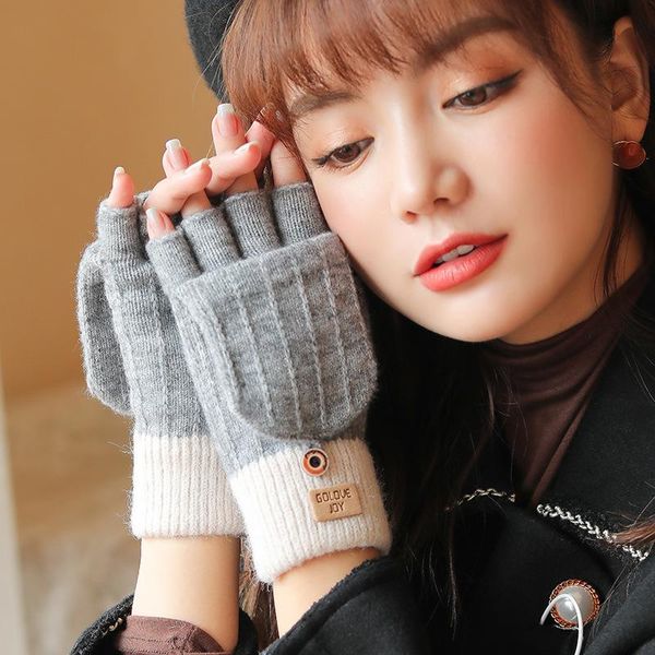 five fingers gloves fralu autumn and winter knitted alpaca ladies outdoor windproof warmth fingerless flip cover all-match woolen, Blue;gray
five fingers gloves fralu autumn and winter knitted alpaca ladies outdoor windproof warmth fingerless flip cover all-match woolen, Blue;gray