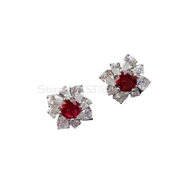 stud luomansi natural ruby earrings women's diamond jewelry 100%-s925 sterling silver gift for party wedding, Golden;silver
stud luomansi natural ruby earrings women's diamond jewelry 100%-s925 sterling silver gift for party wedding, Golden;silver