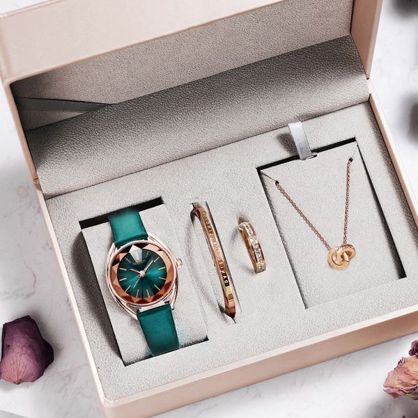 gift box containing watch women's belt quartz gift waterproof women's watch, Slivery;brown
gift box containing watch women's belt quartz gift waterproof women's watch, Slivery;brown