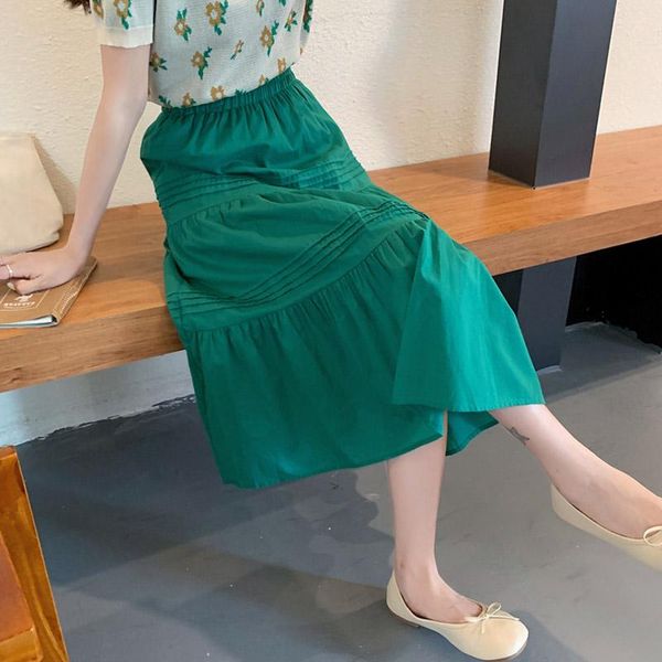 skirts summer women chiffon vintage high waist elastic patchwork white black green chic long cake a-line skirt female 2021
skirts summer women chiffon vintage high waist elastic patchwork white black green chic long cake a-line skirt female 2021