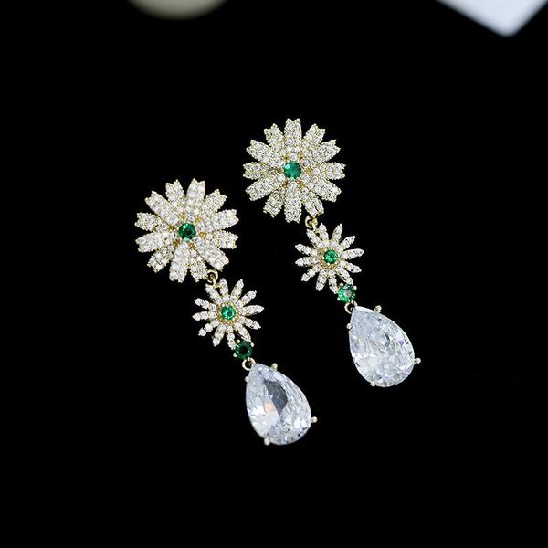 dangle & chandelier gold-plated jewelry for women shinniny cubic zirconia long water drop dangler european and american trendy flowers, Silver
dangle & chandelier gold-plated jewelry for women shinniny cubic zirconia long water drop dangler european and american trendy flowers, Silver