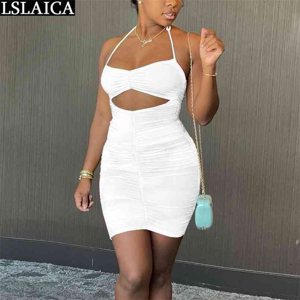 sale sklinky dress solid color backelss fashion hollow out halter summer women party club mini es female 210515, Black;gray
sale sklinky dress solid color backelss fashion hollow out halter summer women party club mini es female 210515, Black;gray
