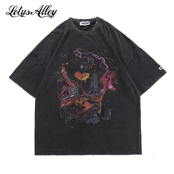 men's t-shirts streetwear t shirt men vintage harajuku hip hop graffiti print 2021 summer oversized tees retro black painting man woman, White;black
men's t-shirts streetwear t shirt men vintage harajuku hip hop graffiti print 2021 summer oversized tees retro black painting man woman, White;black