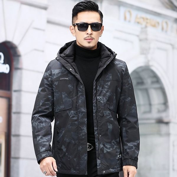 2021 winter new down jacket men's medium length thickened warm 90 white duck casual camouflage suit, Red
2021 winter new down jacket men's medium length thickened warm 90 white duck casual camouflage suit, Red