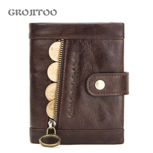 anti-theft brush genuine leather men's wallet multi-functional three-fold card holder purse wallets, Red;black
anti-theft brush genuine leather men's wallet multi-functional three-fold card holder purse wallets, Red;black