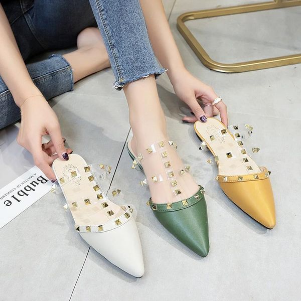 slippers summer transparent flat women shoes woman low heels slides solid rivet plus size slip on ladies pantufa scarpe, Black
slippers summer transparent flat women shoes woman low heels slides solid rivet plus size slip on ladies pantufa scarpe, Black
