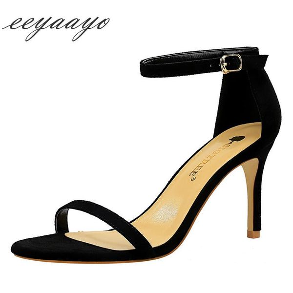 summer women ankle strap sandals high thin heel buckle solid fashion ladies shoes black female heels
summer women ankle strap sandals high thin heel buckle solid fashion ladies shoes black female heels