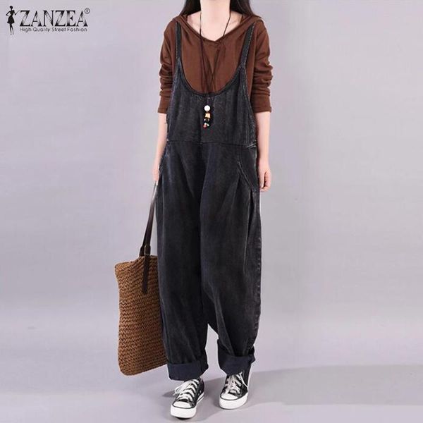women's jumpsuits & rompers zanzea women drop-crotch romper loose solid harem pants vintage denim overalls cargo playsuits plus size du, Black;white
women's jumpsuits & rompers zanzea women drop-crotch romper loose solid harem pants vintage denim overalls cargo playsuits plus size du, Black;white