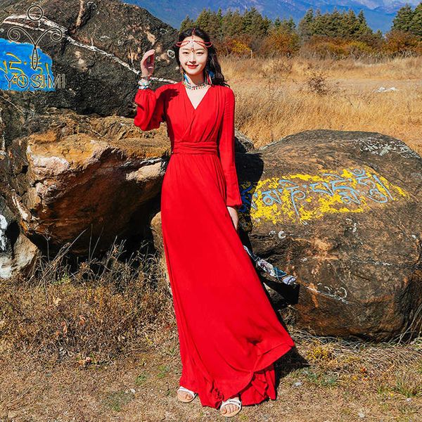 yosimi long women dress red chiffon summer maxi vintage v-neck ankle-length sleeve female vestidos party ladies 210604, Black;gray
yosimi long women dress red chiffon summer maxi vintage v-neck ankle-length sleeve female vestidos party ladies 210604, Black;gray