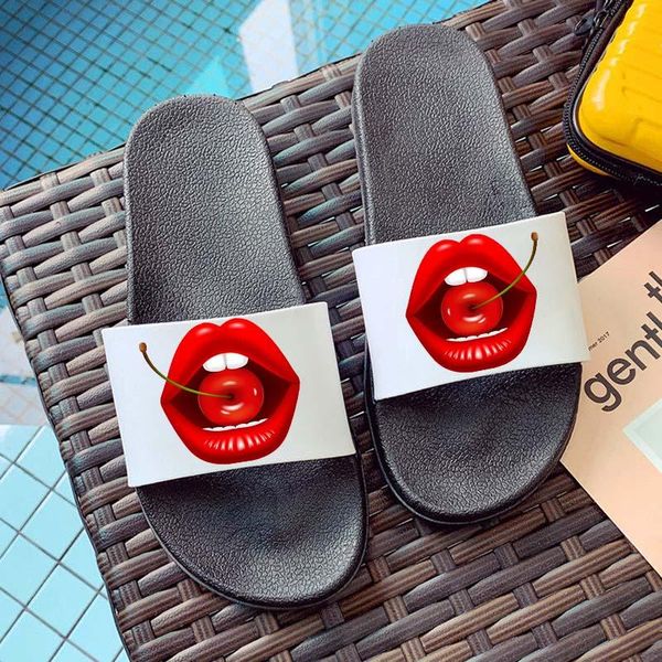 slippers fashion summer women lovely lips beach indoor home flip flops flat slides sandal, Black
slippers fashion summer women lovely lips beach indoor home flip flops flat slides sandal, Black