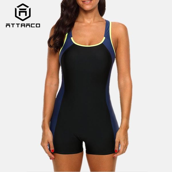 attraco women sports swimwear one piece swimsuit colorblock open back beach wear bathing suits fitness one-piece
attraco women sports swimwear one piece swimsuit colorblock open back beach wear bathing suits fitness one-piece
