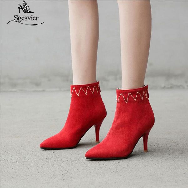 boots sgesvier 2021 fashion pointed toe flock sewing ankle zipper platform women shoes thin high heel winter boot g676, Black
boots sgesvier 2021 fashion pointed toe flock sewing ankle zipper platform women shoes thin high heel winter boot g676, Black