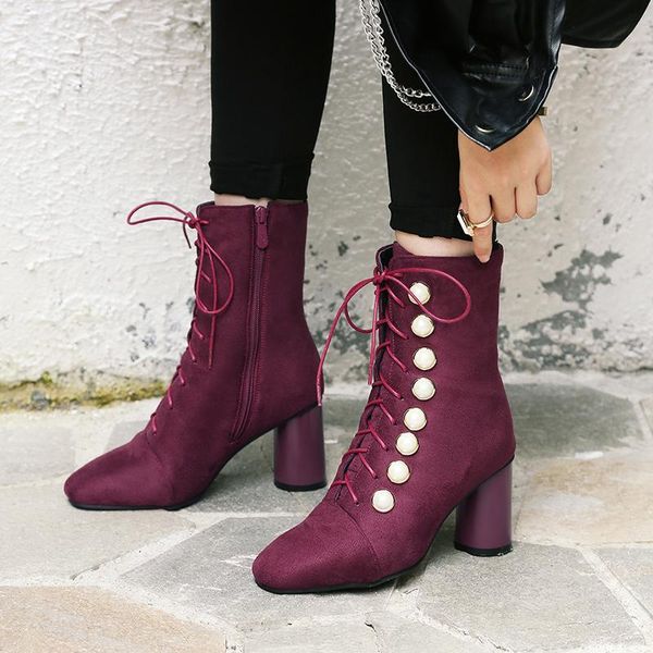 boots 2021 european and american lace up thick heel round large size 43 44 45 46 square head high, Black
boots 2021 european and american lace up thick heel round large size 43 44 45 46 square head high, Black