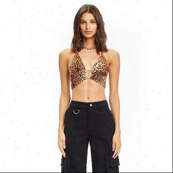 leopard women camis print tank t shirts halter short sleeve sleeveless backless streetwear crop, White
leopard women camis print tank t shirts halter short sleeve sleeveless backless streetwear crop, White