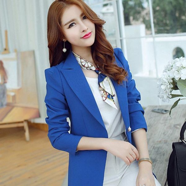 women's suits & blazers ladies blazer sleeve long business office suit jackets women ol femme navy blue slim fit blaser, White;black
women's suits & blazers ladies blazer sleeve long business office suit jackets women ol femme navy blue slim fit blaser, White;black