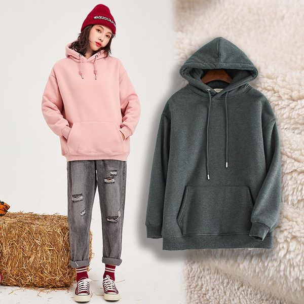 women's hoodies & sweatshirts women cashmere hoodie winter fashion 2021 oversize ladies lambskin pullovers warm pocket hooded jacket ou, Black
women's hoodies & sweatshirts women cashmere hoodie winter fashion 2021 oversize ladies lambskin pullovers warm pocket hooded jacket ou, Black