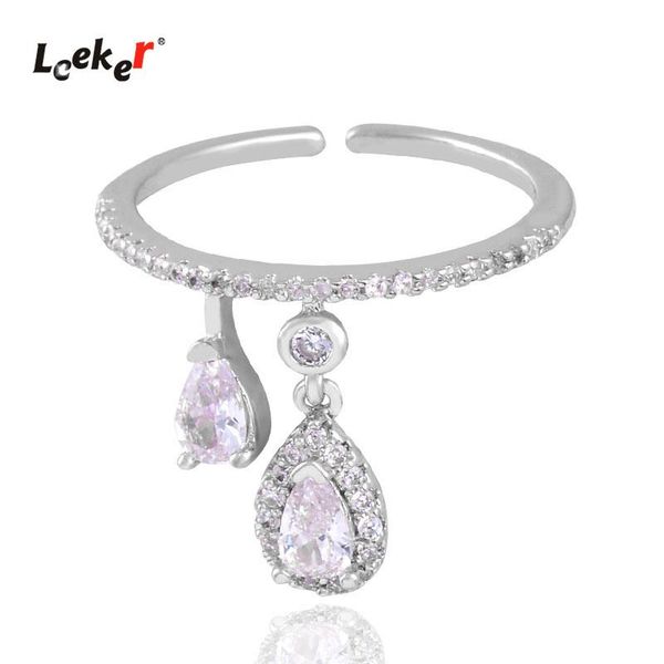 wedding rings leeker 2021 teardrop crystal pendant for women rose gold silver color slim girl midi ring jewelry gift 648 lk8, Slivery;golden
wedding rings leeker 2021 teardrop crystal pendant for women rose gold silver color slim girl midi ring jewelry gift 648 lk8, Slivery;golden