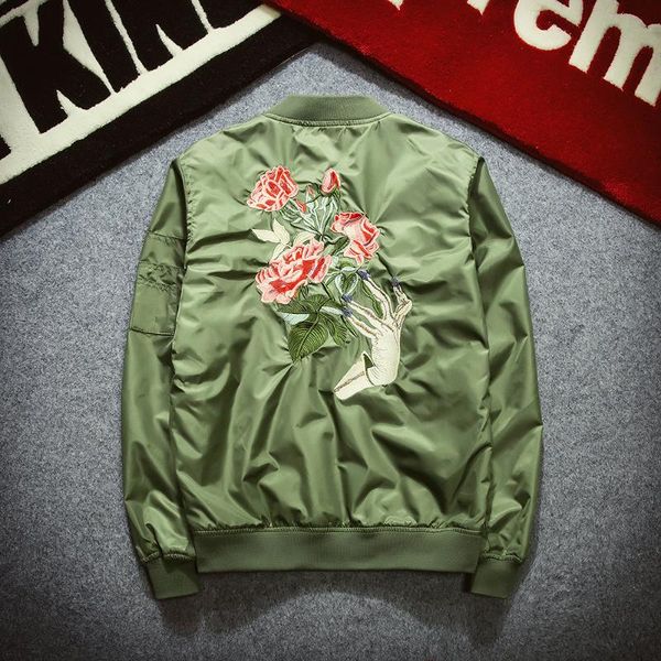 men's jackets coat brand and coats embroidery florales flight bomber jacket women military windbreaker ceket chaquetas mujer, Black;brown
men's jackets coat brand and coats embroidery florales flight bomber jacket women military windbreaker ceket chaquetas mujer, Black;brown