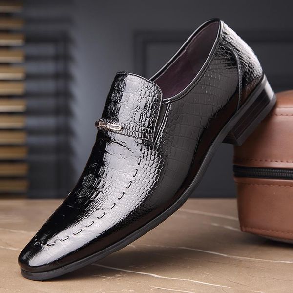 dress shoes fashion crocodile grain genuine leather men's pointed mens footwear business wedding black increased 6cm
dress shoes fashion crocodile grain genuine leather men's pointed mens footwear business wedding black increased 6cm