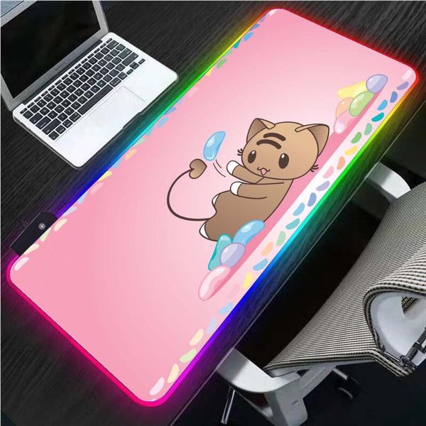 mouse pads & wrist rests cute pink cat rgb kawaii pad glowing led lapgaming accessories keyboard carpet mat anime xxl desk
mouse pads & wrist rests cute pink cat rgb kawaii pad glowing led lapgaming accessories keyboard carpet mat anime xxl desk