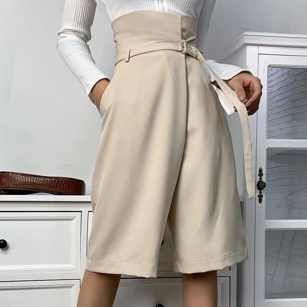 women's pants & capris paris girl high waist belt wide leg elegant feme summer fashion street five-point for weomen, Black;white
women's pants & capris paris girl high waist belt wide leg elegant feme summer fashion street five-point for weomen, Black;white