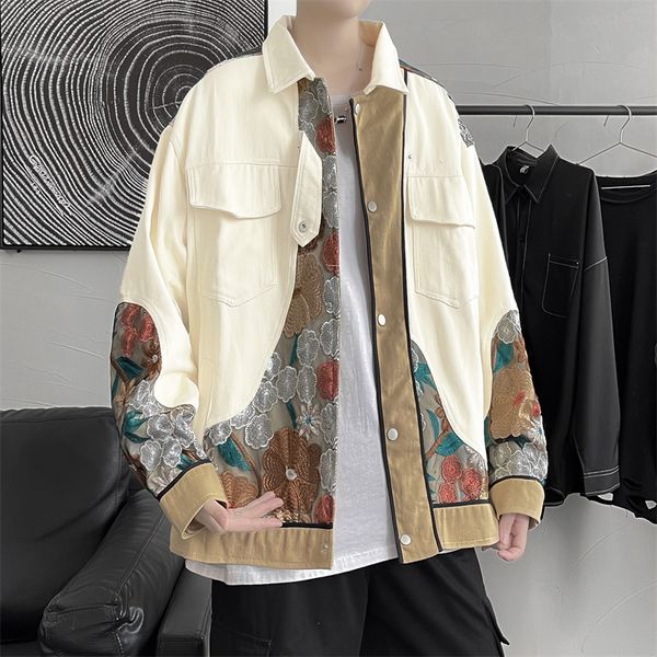 men's jackets open japanese jacket for men, loose fall, chinese style, embroidered fashion, 202 e41c, Black;brown
men's jackets open japanese jacket for men, loose fall, chinese style, embroidered fashion, 202 e41c, Black;brown