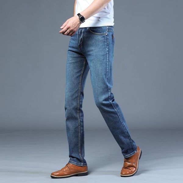 spring autumn 2021 men's smart jeans business fashion straight regular blue stretch denim trousers classic men plus size 28-40
spring autumn 2021 men's smart jeans business fashion straight regular blue stretch denim trousers classic men plus size 28-40