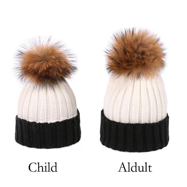 beanies double color knitted hat real fur pompon beanie for men women children's winter warm 100%raccoon pompom skullies
beanies double color knitted hat real fur pompon beanie for men women children's winter warm 100%raccoon pompom skullies