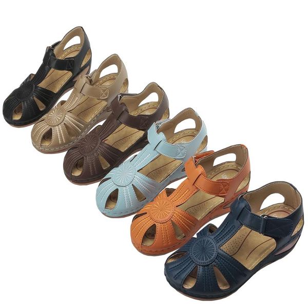 summer retro baotou women sandals light car line big size with soft bottom round head slope heel comfortable sandal girl, Black
summer retro baotou women sandals light car line big size with soft bottom round head slope heel comfortable sandal girl, Black